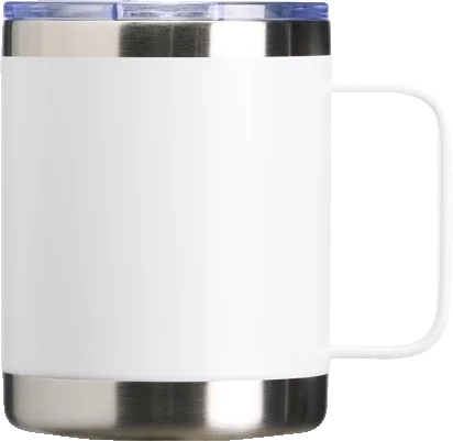 Brindes corporativos personalizados: caneca térmica com a marca da empresa