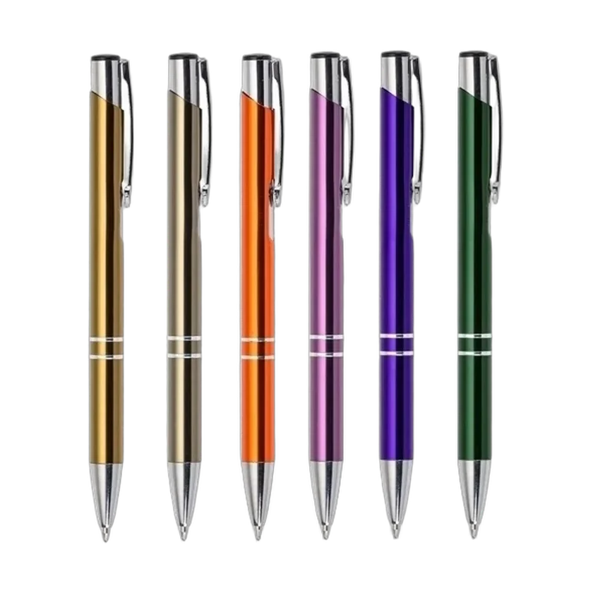 Canetas de metal personalizadas em várias cores