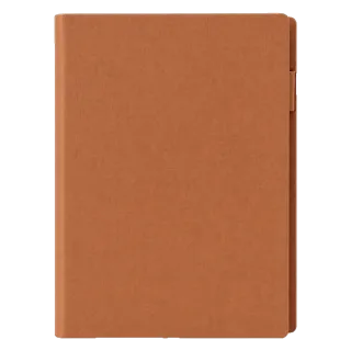 Caderneta de couro sintético personalizada