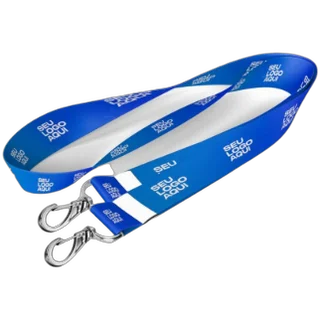 Cordão para crachá personalizado com a marca da empresa