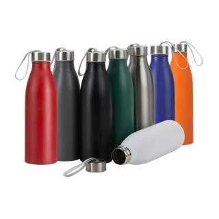 Garrafas de inox em várias cores